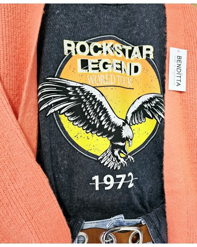 Camiseta Lavado Águila Naranja
