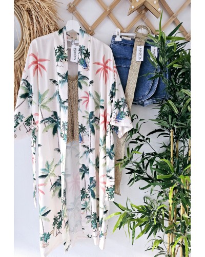 Kimono Tropical Bolsillos