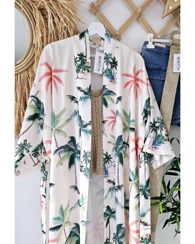 Kimono Tropical Bolsillos