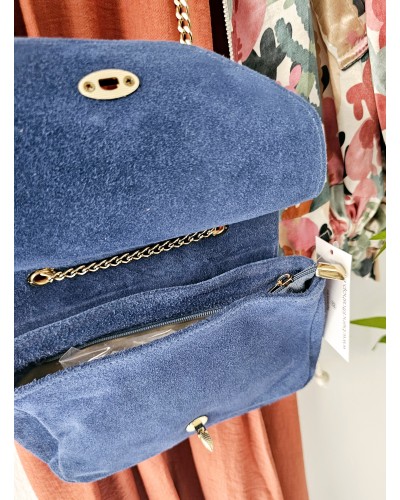 Bolso Serraje Avispa / Azul