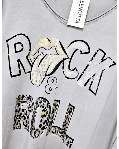 Camiseta Rock Estampado / Piedra