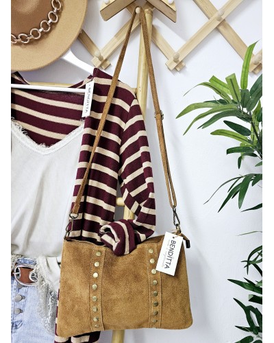 Bolso Ante / Tachas Camel