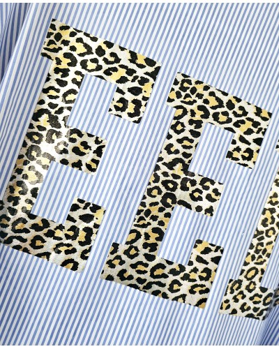 Sobrecamisa Mil Rayas / Texto Leo