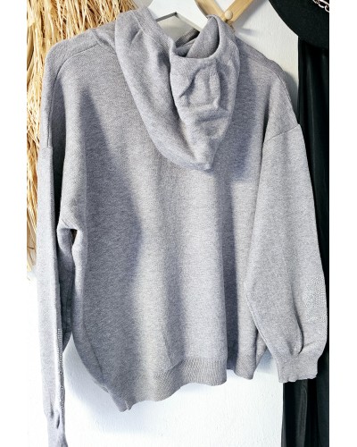 Jersey Capucha / Calaveras Gris