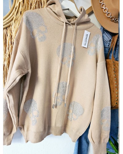 Jersey Capucha / Calaveras Camel