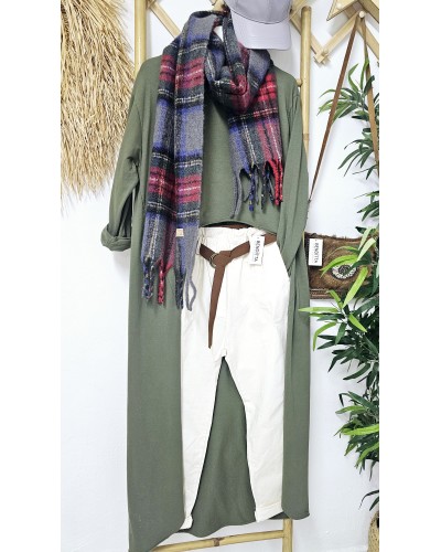 Maxi Camiseta Asimétrica Verde