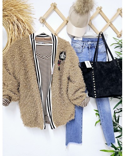 Shopper Serraje / Tachas Negro
