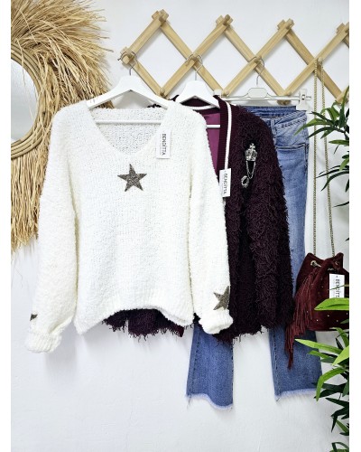 Jersey Alpaca / Estrellas Blanco