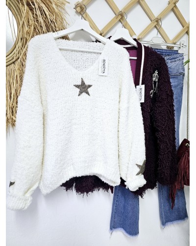 Jersey Alpaca / Estrellas Blanco