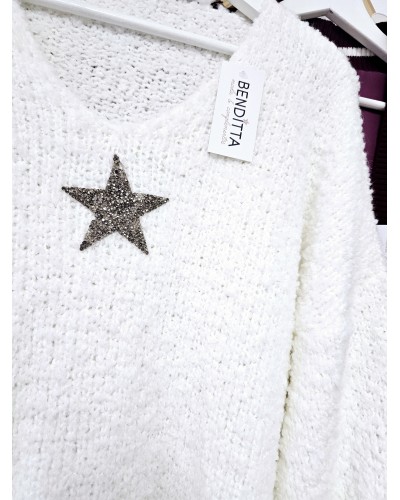 Jersey Alpaca / Estrellas Blanco