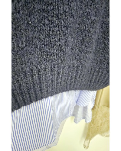 Jersey Mohair Azul Marino