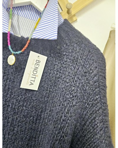 Jersey Mohair Azul Marino