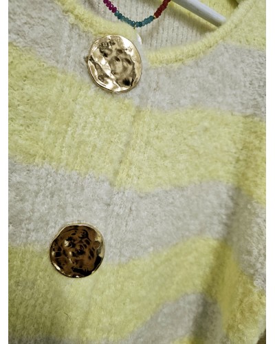 Chaqueta Botones Dorados / Amarillo