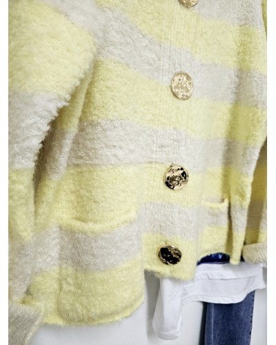 Chaqueta Botones Dorados / Amarillo