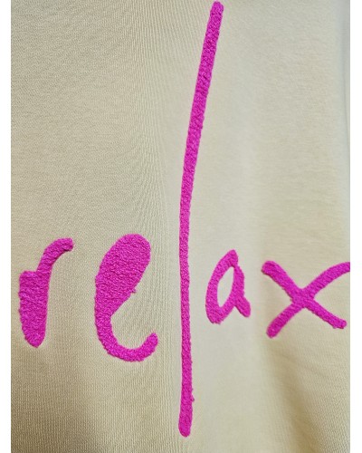 Sudadera Relax Flúor / Salmón