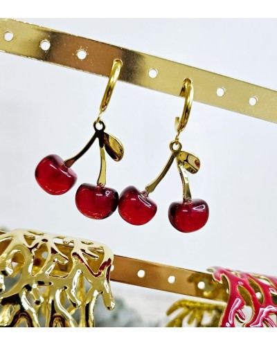 Pendientes Aros  / Cerezas