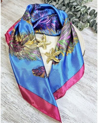 Pañuelo Estampado Plumas