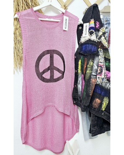 Top Punto Paz / Fucsia