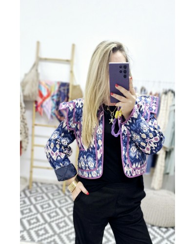 Chaqueta Acolchada Marino / Malva