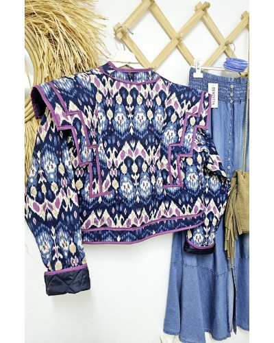 Chaqueta Acolchada Marino / Malva