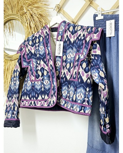 Chaqueta Acolchada Marino / Malva