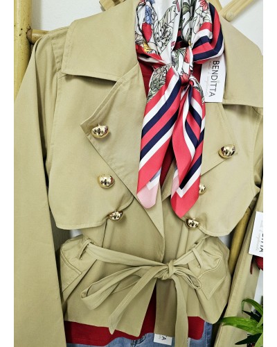 Gabardina Corta Botones