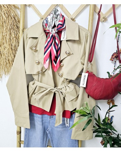 Gabardina Corta Botones