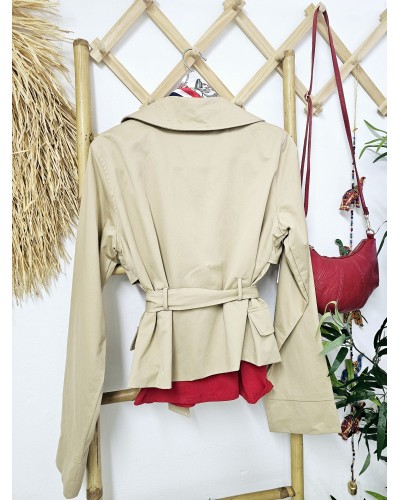 Gabardina Corta Botones