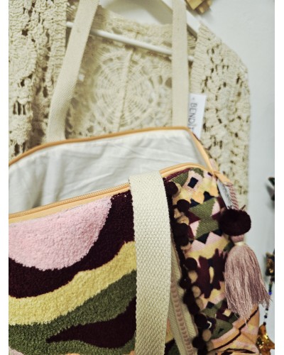 Bolso Étnico Bordados Verde