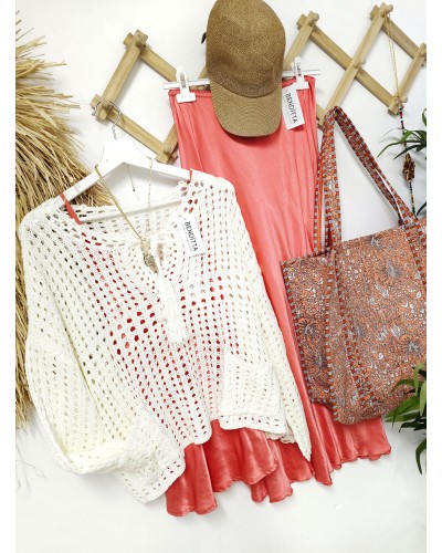 Jersey Calado / Bolsillos Hueso