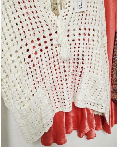 Jersey Calado / Bolsillos Hueso