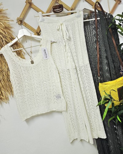 Conjunto Calado Hueso