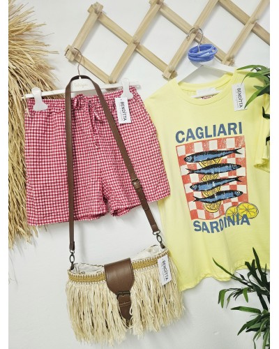 Camiseta Cagliari Amarillo