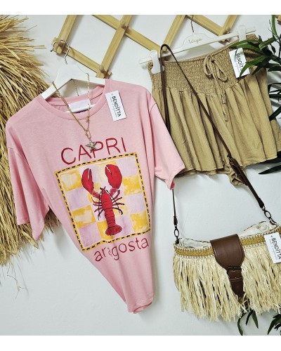 Camiseta Capri Rosa