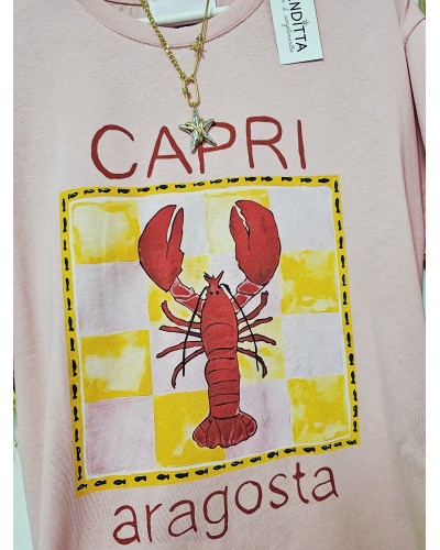 Camiseta Capri Rosa