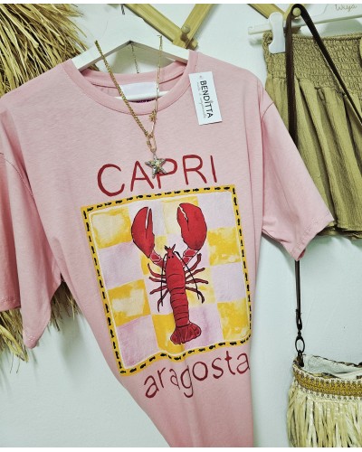 Camiseta Capri Rosa