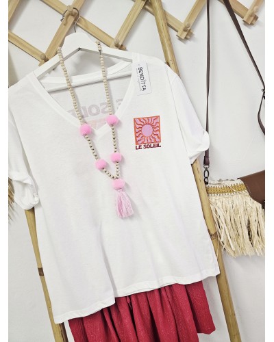 Camiseta Le Soleil Blanco