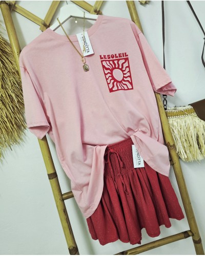 Camiseta Le Soleil Rosa