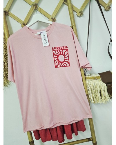 Camiseta Le Soleil Rosa