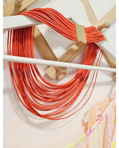 Collar Multicordón Naranja