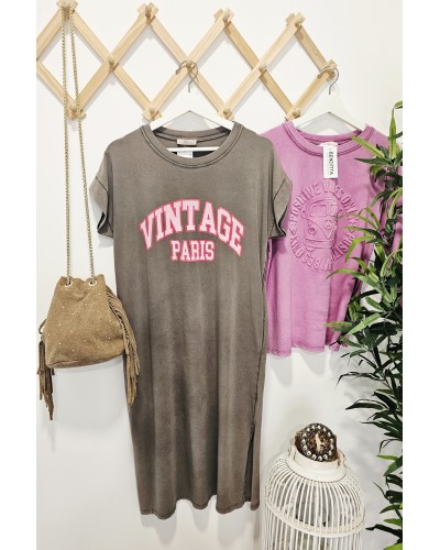 Vestido Vintage Topo