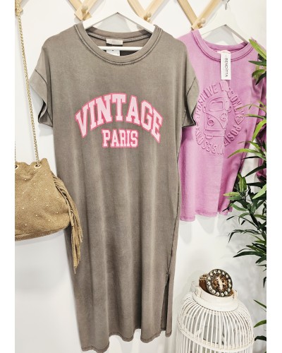 Vestido Vintage Topo