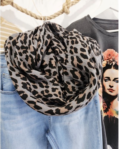 Foulard Leo Gris