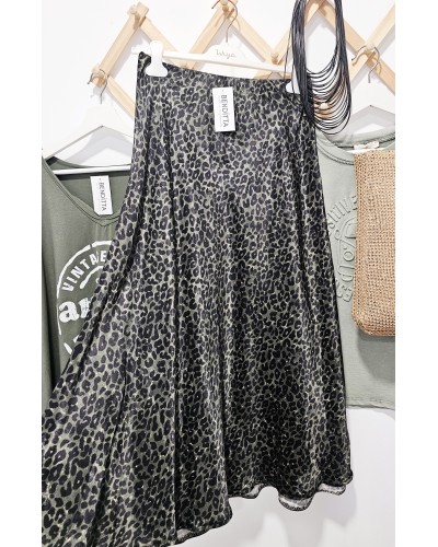 Falda Satén / Leo Verde