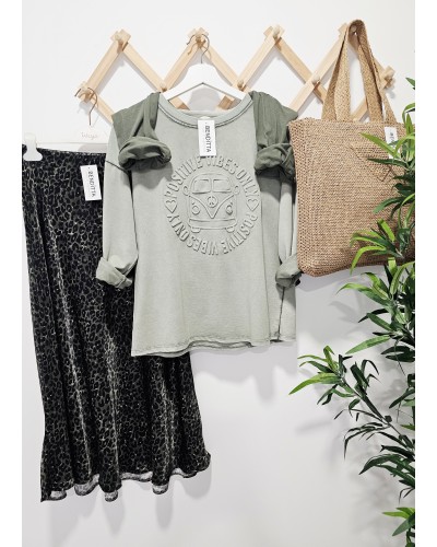 Falda Satén / Leo Verde