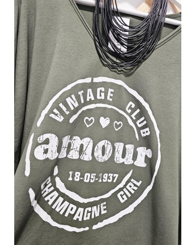 Camiseta Vintage / Amour Verde