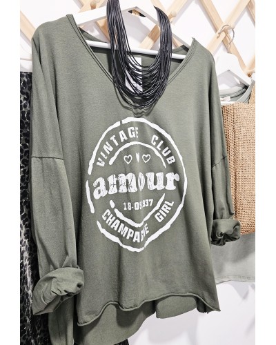 Camiseta Vintage / Amour Verde