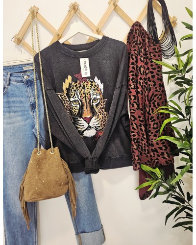 Sudadera Lavado Tigre