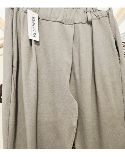 Pantalón Baggy / Algodón Topo