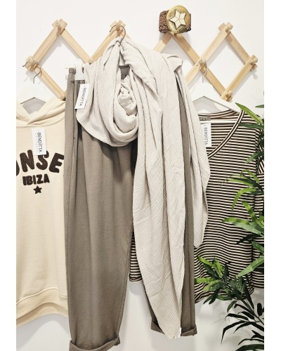 Foulard XL Beige